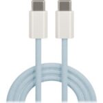 Καλώδιο Maxlife MXUC-06 USB-C - USB-C 1,0 m 20W μπλε νάιλον