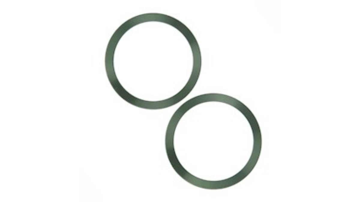 67e13e42df096032fc2dfe60 Metal Ring (2 in set) green - Image 1