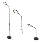 LED ΓΡΑΦΕΙΟΥ 3 IN 1 10W ΜΑΥΡΟ ABS+ΑΛΟΥΜΙΝΙΟ CCT STEP DIMMABLE 32Χ40Χ7 STEFAN