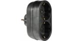 ΑΝΤΑΠΤOΡΑΣ ΤΥΠΟΥ — SCHUKO → 2Θ SCHUKO max:3680W IP20 ΜΑΥΡΟ/ΑΣΠΡΟ - Image 2
