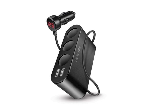 Διαχωριστής πρίζας αυτοκινήτου Forever 2xUSB 2,4A