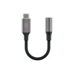 Forever adapter audio AJC-01 jack 3,5 mm - USB-C black