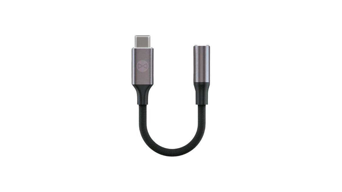 67f9392c5e06813d121124ae Forever adapter audio AJC-01 jack 3,5 mm - USB-C black - Image 1