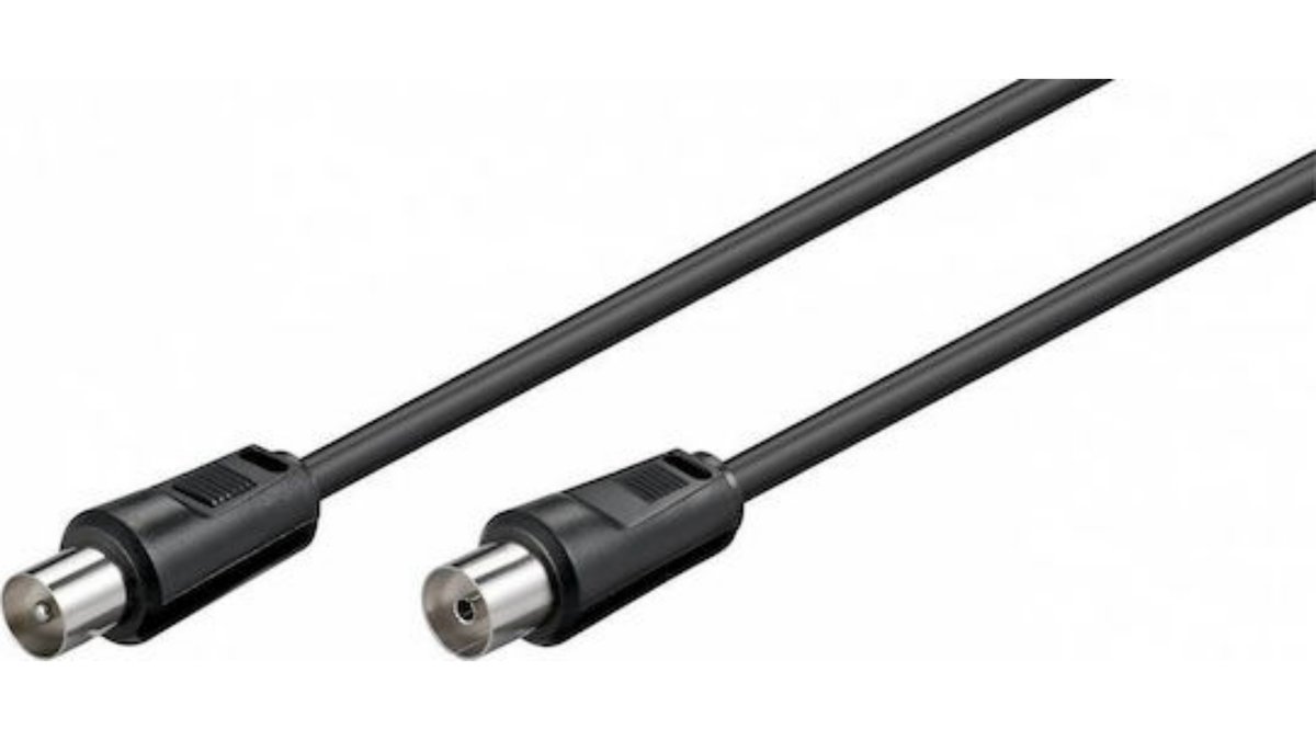 680a3ee937ab058cca268c85 Goobay Antenna Cable Coax male - Coax female 1.5m - Image 1