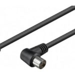 Goobay Antenna Cable Coax male - Coax female Μαύρο 1.5m