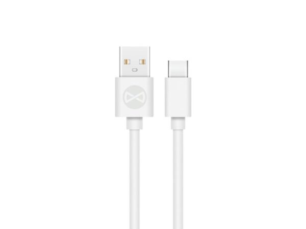 Καλώδιο Forever USB - USB-C 1,0 m 3A λευκό