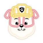 Hanging neon LED Paw Patrol on plexiglass - Rubble