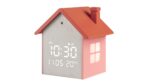 LIFE TINY HOUSE PEACH Ψηφιακό ρολόι / ξυπνητήρι σπιτάκι, με οθόνη LED και φωτάκι