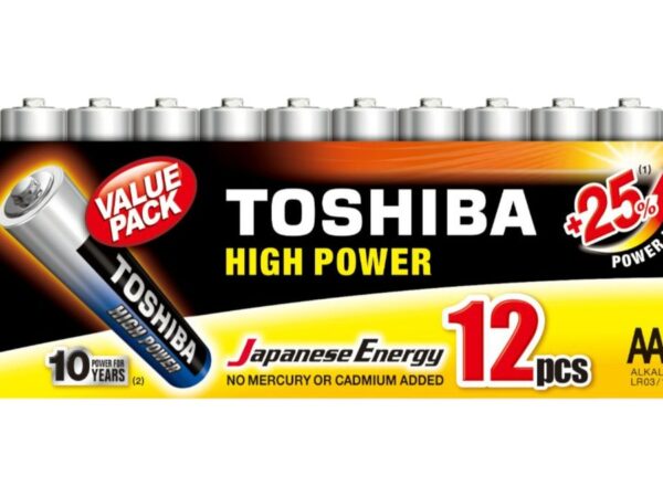 Toshiba Lr03Gcp Mp-12 Size Aaa Alkaline Lr03/1.5V 12Pcs