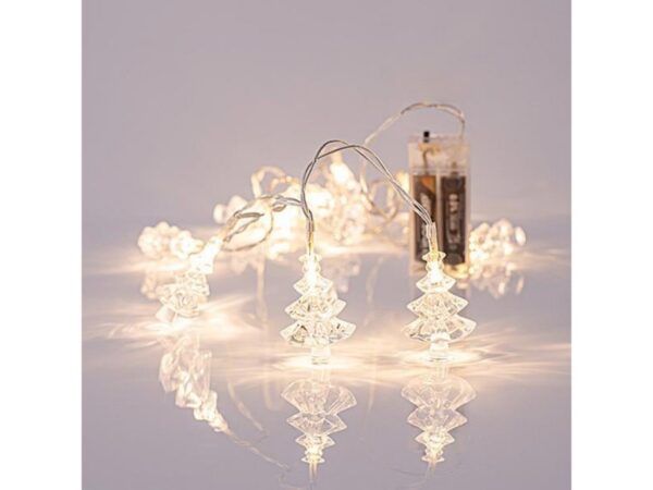 ΣΕΙΡΑ, 10 LED 5mm, ΑΚΡΥΛΙΚΑ ΔΕΝΤΡΑΚΙΑ 4.7cm, ΜΠΑΤΑΡΙΑΣ 2xAA, ΔΙΑΦΑΝΟ PVC ΚΑΛΩΔΙΟ, ΘΕΡΜΟ ΛΕΥΚΟ LED ANA 10cm, ΠΡΟΕΚΤΑΣΗ ΠΑΡΟΧΗΣ 50cm, IP20