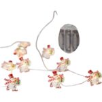 ΣΕΙΡΑ, 20 MINI LED, ΧΙΟΝΑΝΘΡΩΠΟΣ, ΜΠΑΤΑΡΙΑΣ 3xAA, ΧΡΟΝΟΔΙΑΚΟΠΤΗ, ΑΣΗΜΙ ΧΑΛΚΙΝΟ ΚΑΛΩΔΙΟ, ΘΕΡΜΟ ΛΕΥΚΟ LED ΑΝΑ 10cm, ΠΡΟΕΚΤΑΣΗ ΠΑΡΟΧΗΣ 30cm, IP20