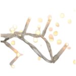 ΒΡΟΧΗ, 200 LED 3mm, 31V ΜΕΤΑΣΧΗΜΑΤΙΣΤΗ, 4 ΕΠΕΚΤΑΣΕΙΣ EΩΣ 3 ΣΕΤ, ΔΙΑΦΑΝΟ PVC ΚΑΛΩΔΙΟ, ΘΕΡΜΟ ΛΕΥΚΟ LED (H70 x W600cm, 3/7/4/6), ΠΡΟΕΚΤΑΣΗ ΠΑΡΟΧΗΣ 3m, ΙΡ44