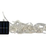 ΒΡΟΧΗ, 72 LED 5mm, ΗΛΙΑΚΟ ΣΥΛΛΕΚΤΗ ME ΑΙΣΘΗΤΗΡΑ ΦΩΤΟΣ, 8 ΠΡΟΓΡΑΜΜΑΤΑ, ΔΙΑΦΑΝΟ PVC ΚΑΛΩΔΙΟ, ΘΕΡΜΟ ΛΕΥΚΟ LED (H70 x W225cm), ΠΡΟΕΚΤΑΣΗ ΠΑΡΟΧΗΣ 1m, ΙΡ44