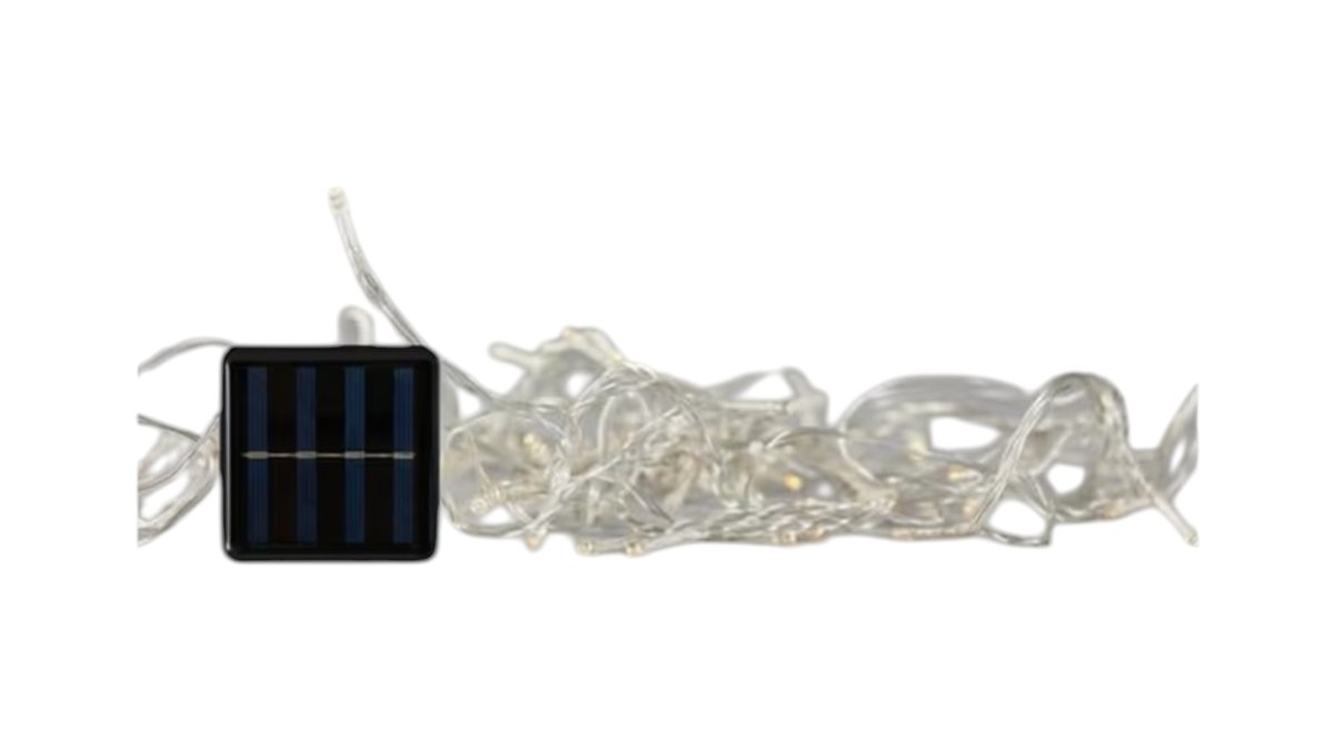 68ef2d45402d917b80ad8cc6 ΒΡΟΧΗ, 72 LED 5mm, ΗΛΙΑΚΟ ΣΥΛΛΕΚΤΗ ME ΑΙΣΘΗΤΗΡΑ ΦΩΤΟΣ, 8 ΠΡΟΓΡΑΜΜΑΤΑ, ΔΙΑΦΑΝΟ PVC ΚΑΛΩΔΙΟ, ΘΕΡΜΟ ΛΕΥΚΟ LED (H70 x W225cm), ΠΡΟΕΚΤΑΣΗ ΠΑΡΟΧΗΣ 1m, ΙΡ44 - Image 1