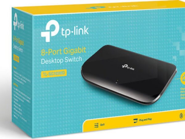 TP-LINK TL-SG1008D v8 Unmanaged L2 Switch με 8 Θύρες Gigabit (1Gbps) Ethernet