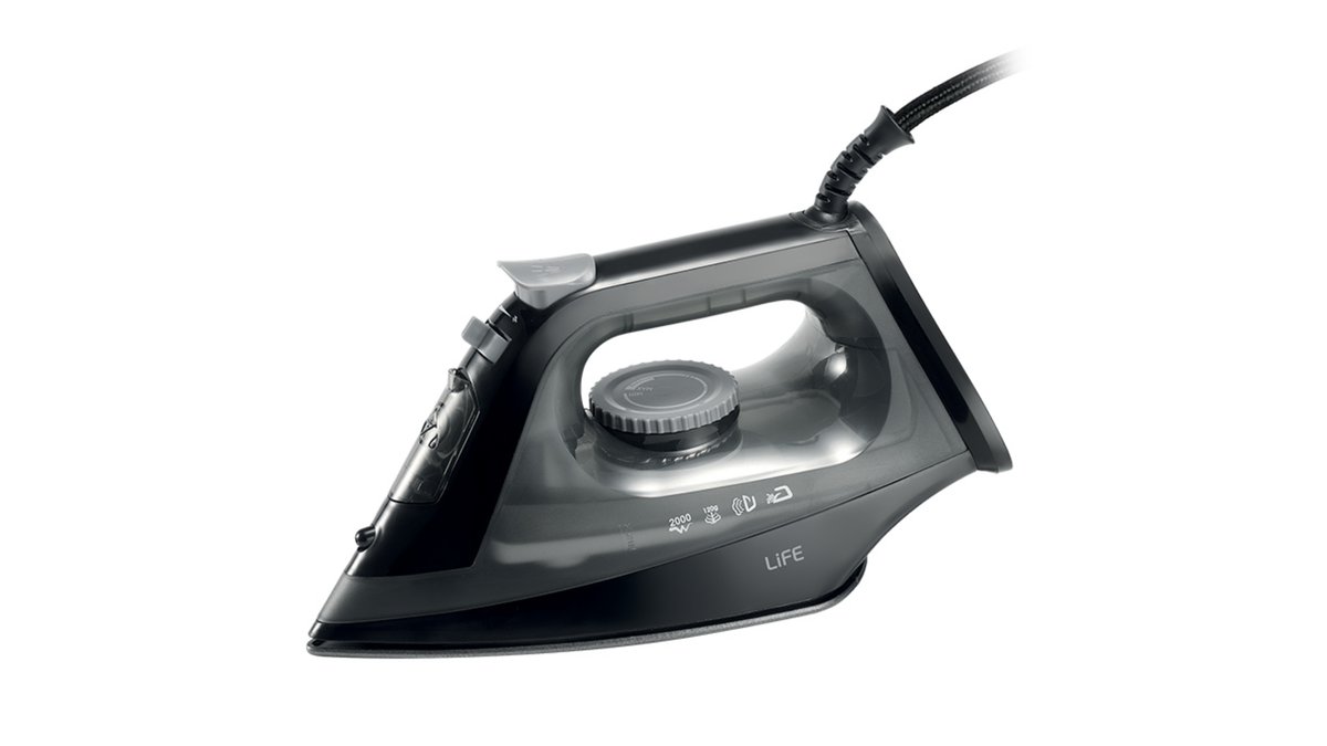 698dd54f6934b09ea5c0d08c LiFE JET BLACK 2200W Ατμοσίδερο με αυτόματη απενεργοποίηση, 2200W - Image 1