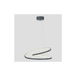 ΦΩΤΙΣΤΙΚΟ ΚΡΕΜΑΣΤΟ ΑΛΟΥΜΙΝΙΟ LED 40W 2550Lm 4000Κ Φ550mm ΜΑΥΡΟ ARTE ILLUMINA MERCURY