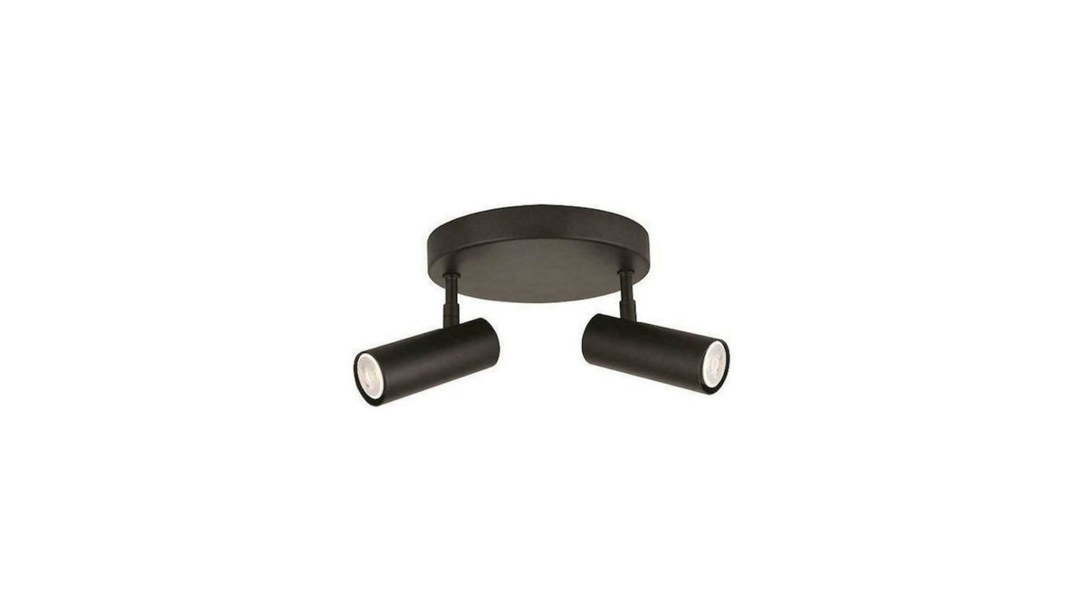 699833a13eb3341f036e589a ΣΠΟΤ ΟΡΟΦΗΣ ΡΟΖΕΤΑ ΔΙΠΛΗ GU10 SLIM ΜΑΥΡΗ ARTE ILLUMINA - Image 1
