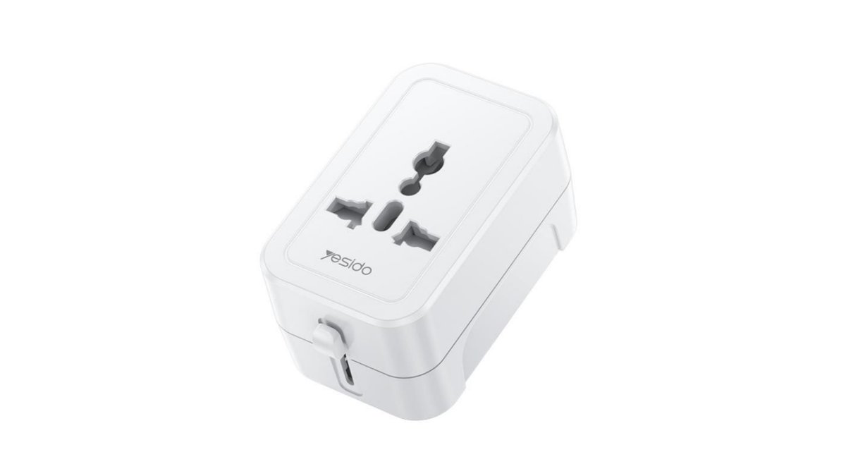 69a55a6723e151913f381bca YESIDO UNIVERSAL ADAPTER UK/EU/US/AUS MAX 6A WHITE - Image 1