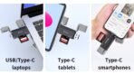 Devia card reader 2in1  USB/USB-C 3.0 black - Image 2