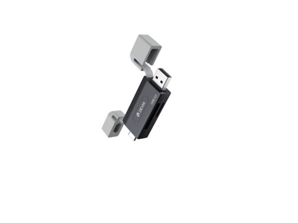 Devia card reader 2in1  USB/USB-C 3.0 black