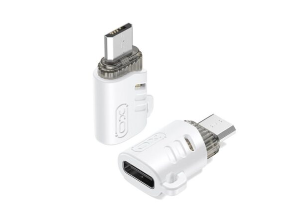 Αντάπτορας USB High-Speed type-C θηλ. - Micro USB αρσ., σε λευκό χρώμα
