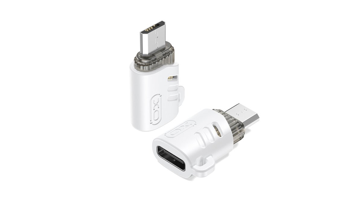 69aac12372cd3a408eaccd02 Αντάπτορας USB High-Speed type-C θηλ. - Micro USB αρσ., σε λευκό χρώμα - Image 1