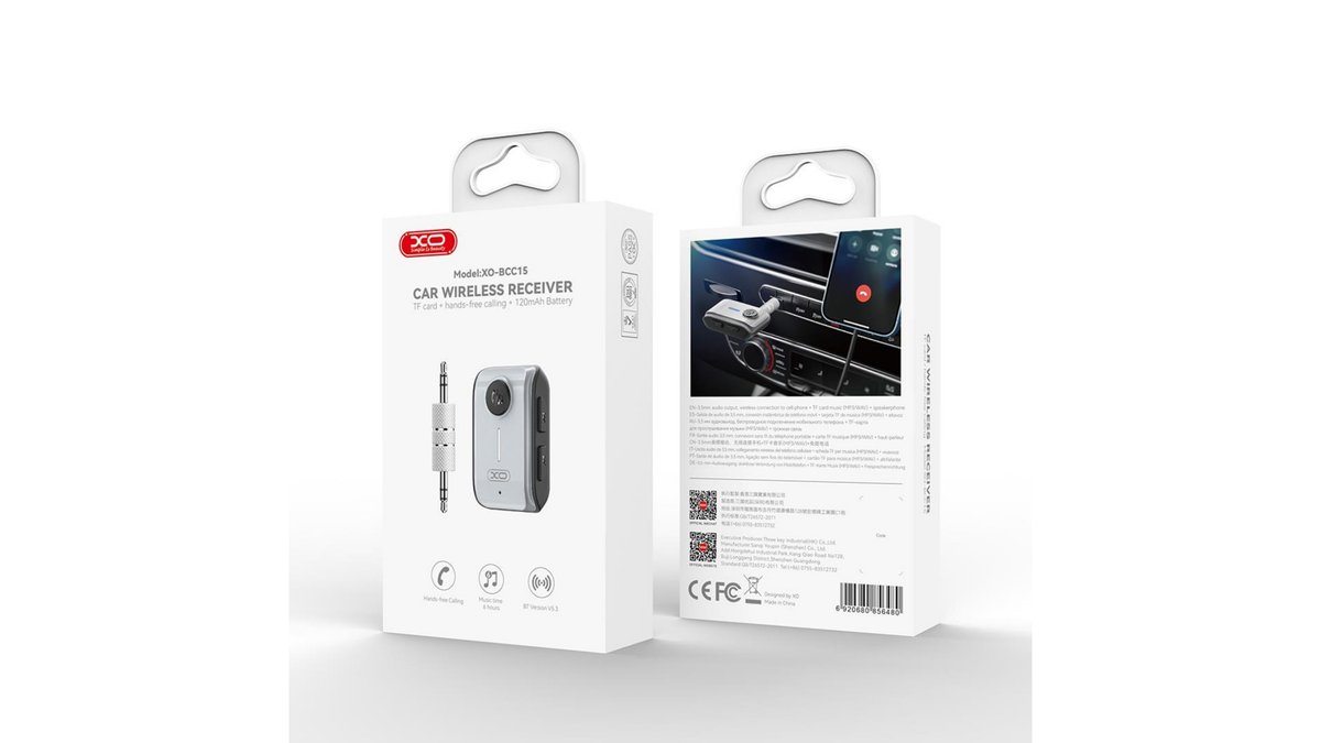 69aee725f86278773c624052 XO BCC15 BLUETOOTH TRANSMITER, ΥΠΟΣΤΗΡΙΖΕΙ TF CARD, ΑΣΗΜΙ - Image 1