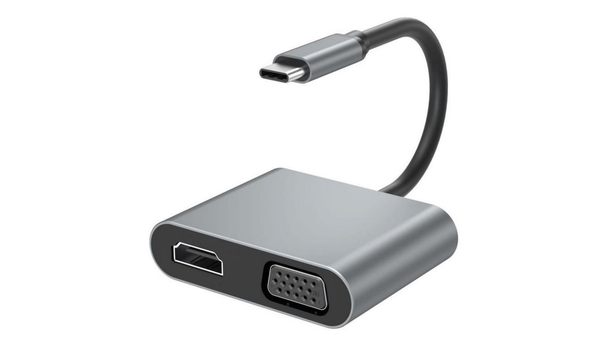 69aeec40dd30e9dbd31d0065 XO HUB 4 IN 1 TYPEC TO HDMI/VGA/USB3.0/PD CHARGING - Image 1