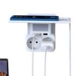 XO  ΠΟΛΥΜΠΡΙΖΟ ΣΟΥΚΟ ΜΕ 2 ΘΕΣΕΙΣ ΚΑΙ 2 ΘΥΡΕΣ USB KAI ΝΥΧΤΕΡΙΝΟ ΦΩΣ & ΣΤΑΝΤ ΤΗΛΕΦΩΝΟΥ