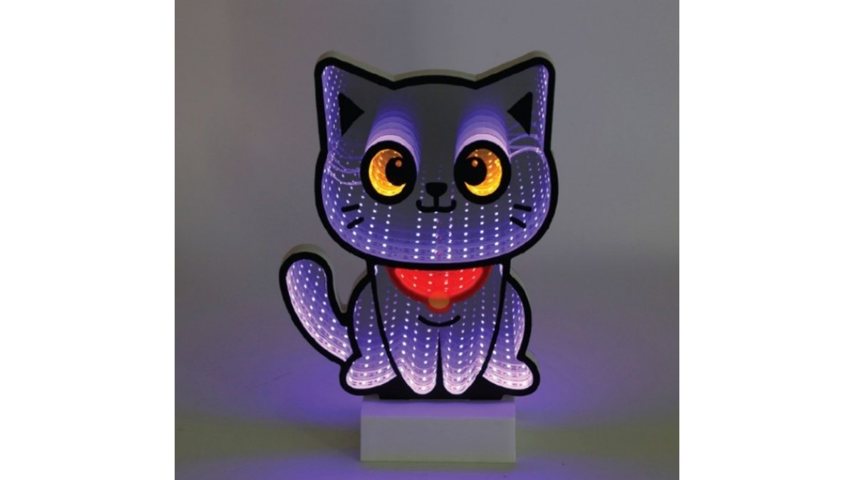 69c51a0f506e0e6b8e821d97 ΛΑΜΠΑ INFINITY LIGHT CAT 28cm - Image 1
