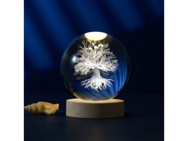 ΛΑΜΠΑ CRYSTAL BALL TREE LARGE 10cm - Τέλειο για δώρο!