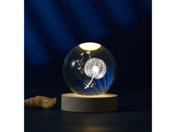 ΛΑΜΠΑ CRYSTAL BALL DANDELION MEDIUM 8cm - Τέλειο για δώρο!