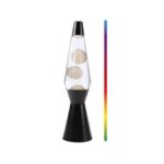 ΛΑΜΠΑ LED LAVA WHITE-BLACK BASE 40cm