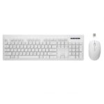 Rebeltec wireless set: keyboard + mouse white - Ασύρματο σετ Rebeltec: πληκτρολόγιο + ποντίκι λευκό