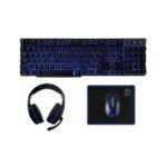 Rebeltec wired gaming set keyboard + headphones + mouse + mouse pad SHERMAN - Ενσύρματο σετ παιχνιδιών Rebeltec με πληκτρολόγιο + ακουστικά + ποντίκι + mouse pad SHERMAN