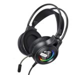 YESIDO GAMING HEADPHONES  LED 2xAUX 3.5MM + MICROPHONE BLACK - ΑΚΟΥΣΤΙΚΑ GAMING YESIDO  LED 2xAUX 3.5MM + ΜΙΚΡΟΦΩΝΟ ΜΑΥΡΑ