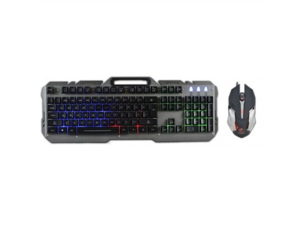 Rebeltec wired set: LED keyboard + mouse for INTERCEPTOR players - Ενσύρματο σετ Rebeltec: Πληκτρολόγιο LED + ποντίκι για παίκτες INTERCEPTOR