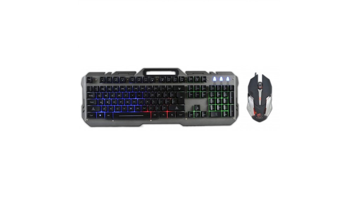 69ce40491407e461f1a03fc3 Rebeltec wired set: LED keyboard + mouse for INTERCEPTOR players - Ενσύρματο σετ Rebeltec: Πληκτρολόγιο LED + ποντίκι για παίκτες INTERCEPTOR - Image 1