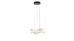 ΦΩΤΙΣΤΙΚΟ ΚΡΕΜΑΣΤΟ ΑΚΡΥΛΙΚΟ ΣΤΡΟΓΓΥΛΟ LED 24W 2160Lm 3000K Φ340X1250mm ΜΑΥΡΟ ARTE ILLUMINA FIRENZE