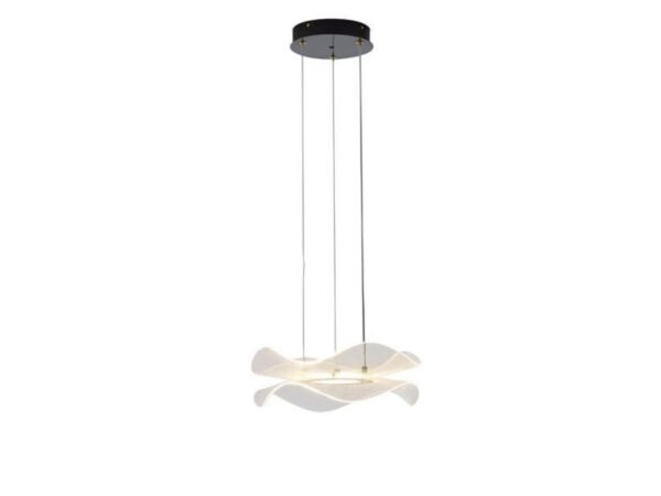 ΦΩΤΙΣΤΙΚΟ ΚΡΕΜΑΣΤΟ ΑΚΡΥΛΙΚΟ ΣΤΡΟΓΓΥΛΟ LED 24W 2160Lm 3000K Φ340X1250mm ΜΑΥΡΟ ARTE ILLUMINA FIRENZE