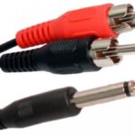 Tele Cable 6.3mm male - 2x RCA male 1.5m