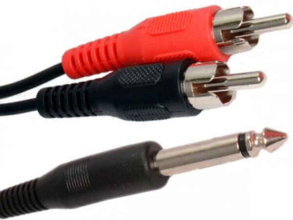 Tele Cable 6.3mm male - 2x RCA male 1.5m