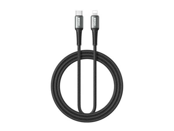 Καλώδιο πλεγμένο BWOO USB-C - Lightning 3m 30W μαύρο