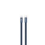 Devia Ultra3 usb-c PD 240W Μεταλλικό Πλατύ Καλώδιο Γρήγορης Φόρτισης 1,5 μ. Μπλε