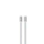 Devia Ultra3 usb-c PD 240W Metal Woven Flat Fast Charging Cable 1,5 m white