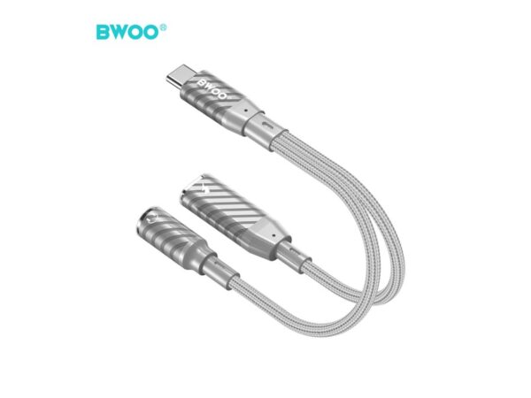 Προσαρμογέας BWOO 2 σε 1 τύπου C σε υποδοχή 3.5MM