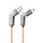 Καλώδιο XO NB276 4 σε 1 USB-C - Lightning + USB - USB-C 60W 1.0m γκρι