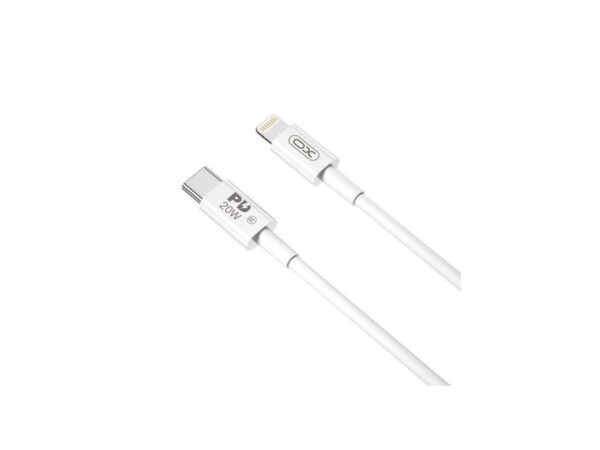 XO NB-Q189B USB-C to Lightning Cable 20W Λευκό 2m