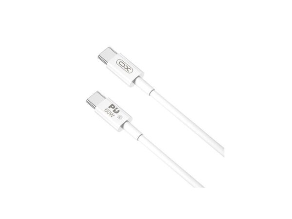 XO NB-Q190B USB 2.0 Cable USB-C male - USB-C male 60W 2m White
